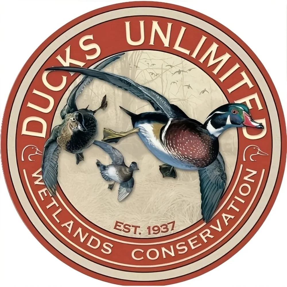 Home Decor Duck - Panneau en aluminium de conservation des