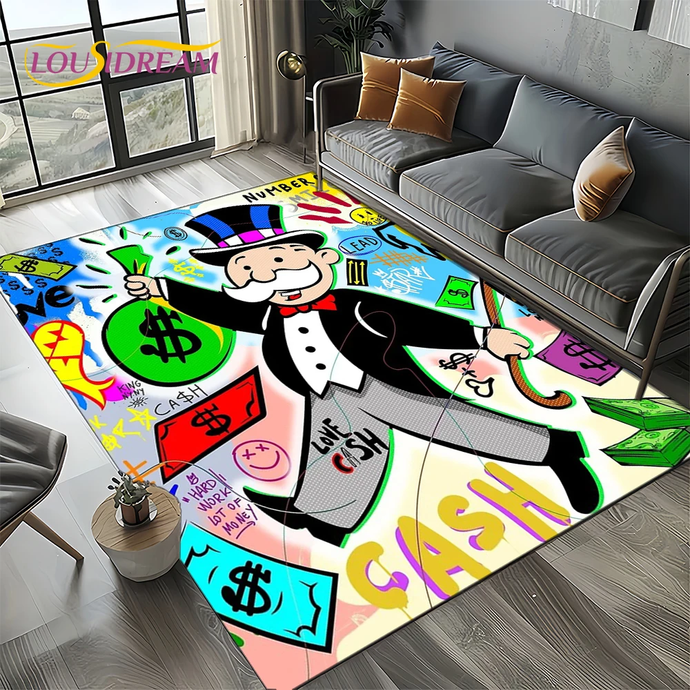 Home Decor Game Online - Tapis de sol antidérapant 3D Monopoly