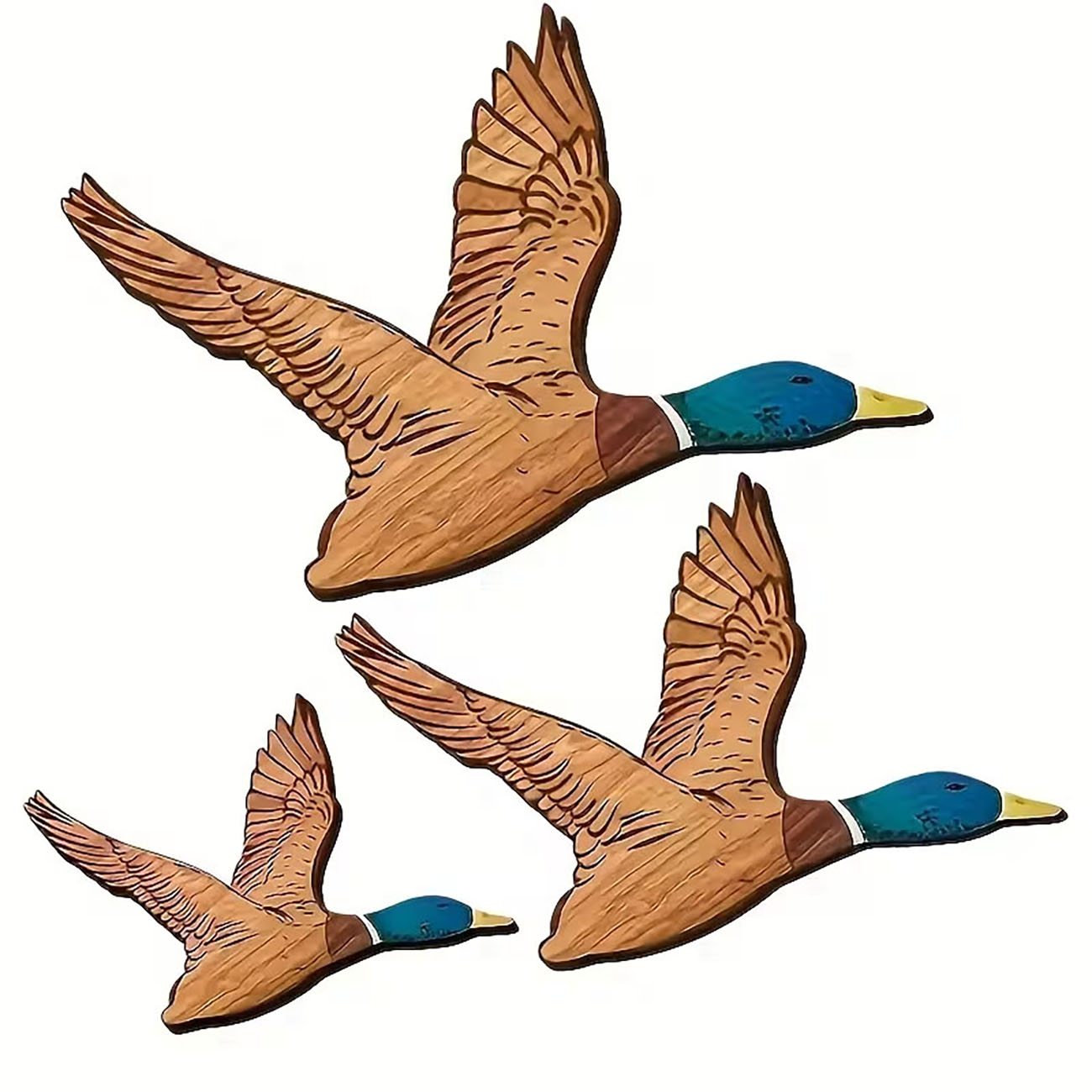 Home Decor Duck - Décoration murale en bois de canard