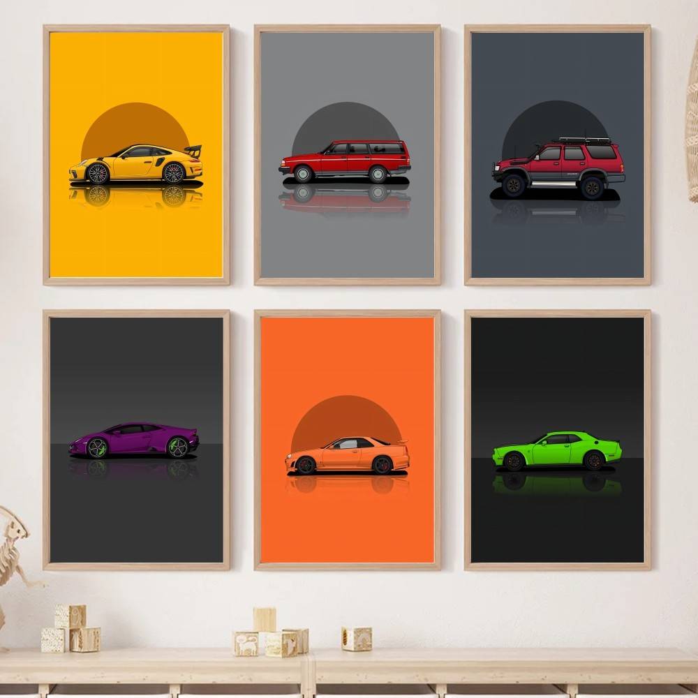 Home Decor Vector - Affiche en papier de voiture SUV