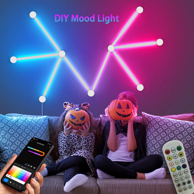 Home Decor Tv - Applique murale RGB intelligente, connexion APP