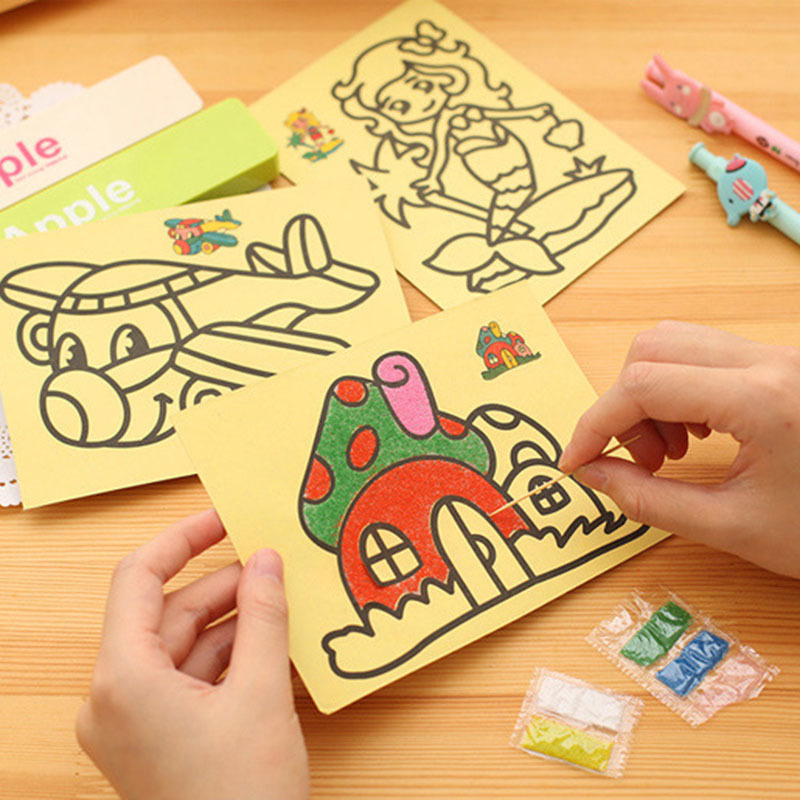 Sand Art Picture - Ensemble de jouets de peinture au