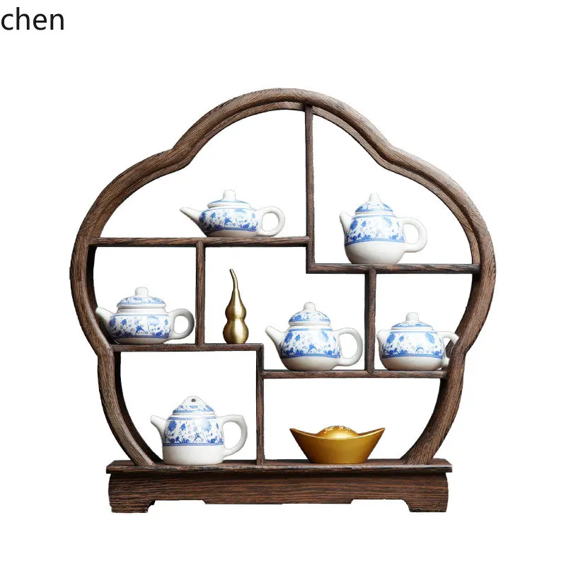 Home Decor White - 7.15-c13 Théière rétro Zen bleue et
