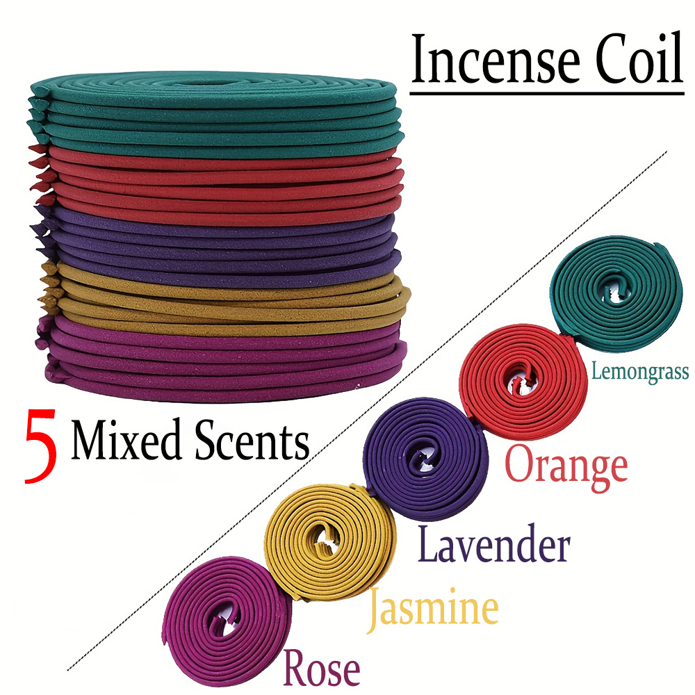 Scented Candle Set - Ensemble mixte d'encens en spirale classique
