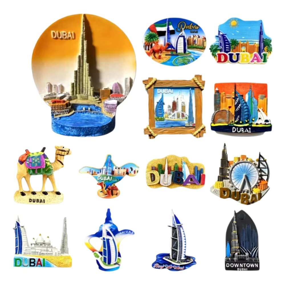 Home Decor Uae - Aimant de réfrigérateur en résine peint