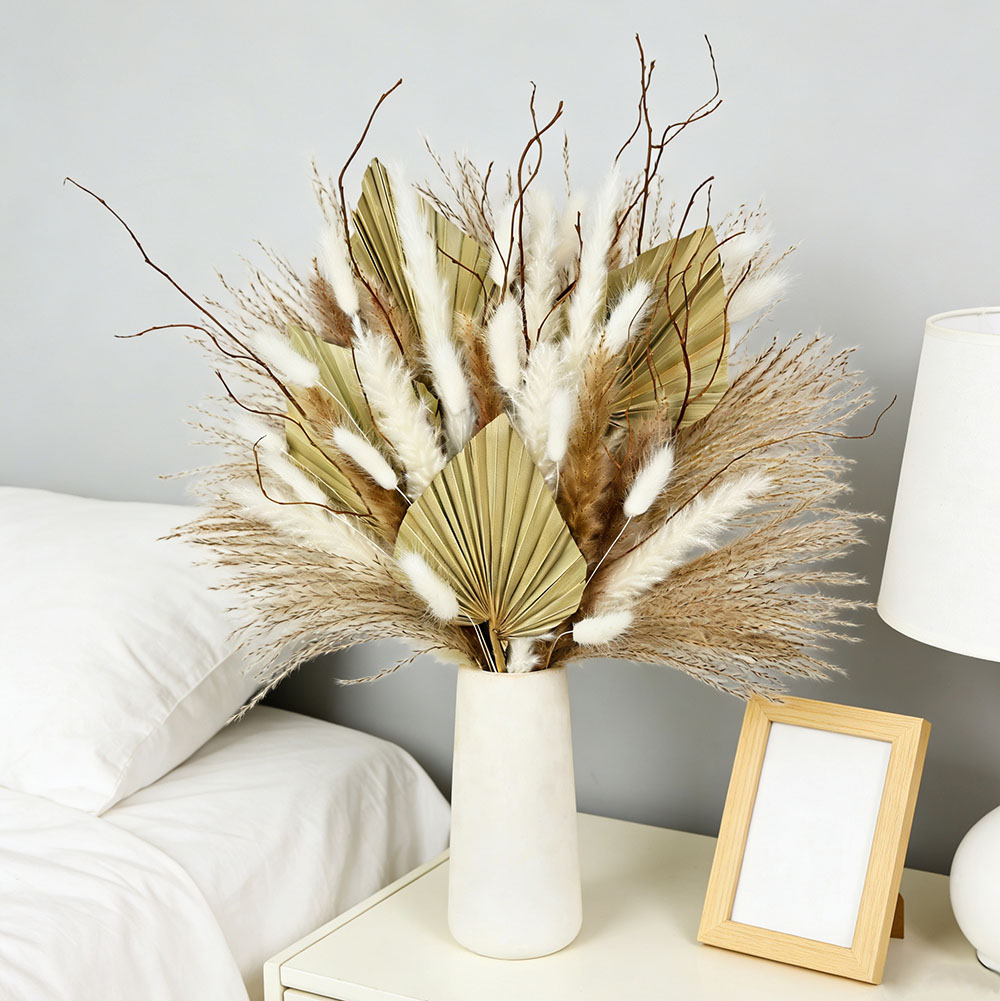 Dried Flower Bouquet - Bouquet de feuilles de palmier séchées