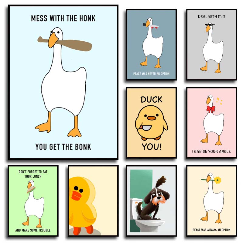 Home Decor Duck - 1 pièce – Affiches et impressions