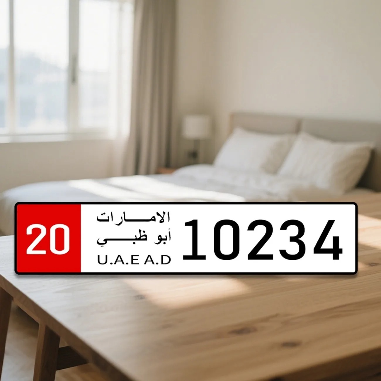 Plaque d'immatriculation perso - Home Decor Uae avis et prix