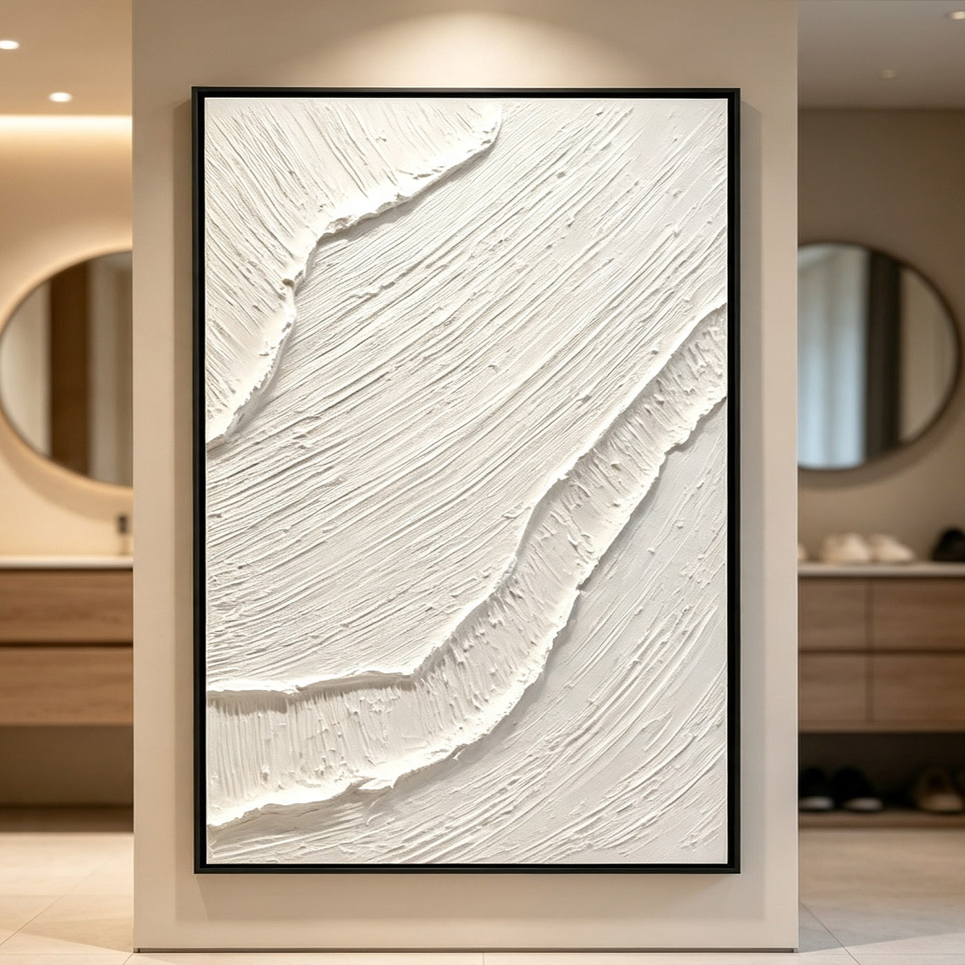 Peinture à l'huile abstraite 3 - Home Decor White avis et prix