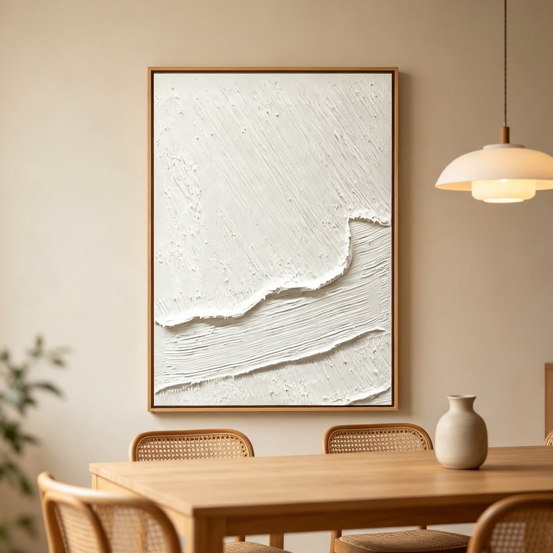 Peinture à l'huile abstraite 3 - Home Decor White avis et prix