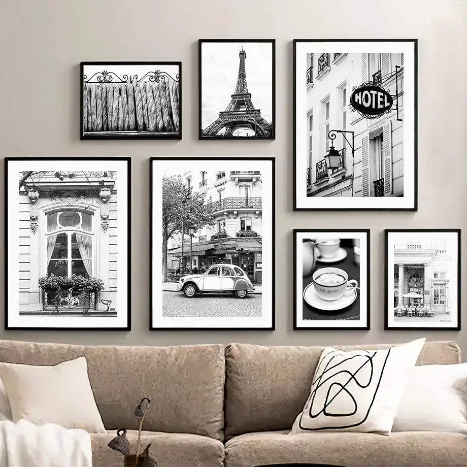 Serviette de Paris noire et bl - Home Decor White avis et prix