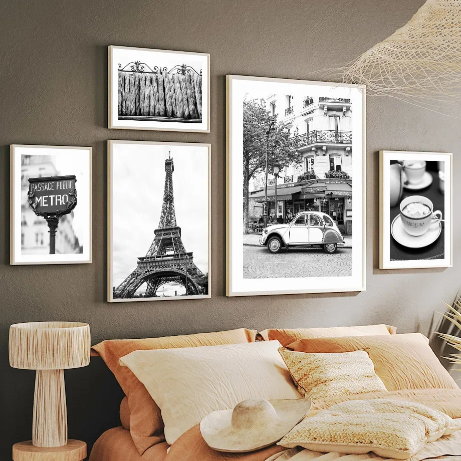 Serviette de Paris noire et bl - Home Decor White avis et prix