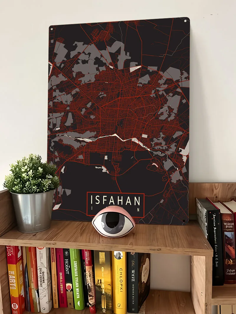 Carte de la ville d'Isfahan, I - Home Decor Vector avis et prix