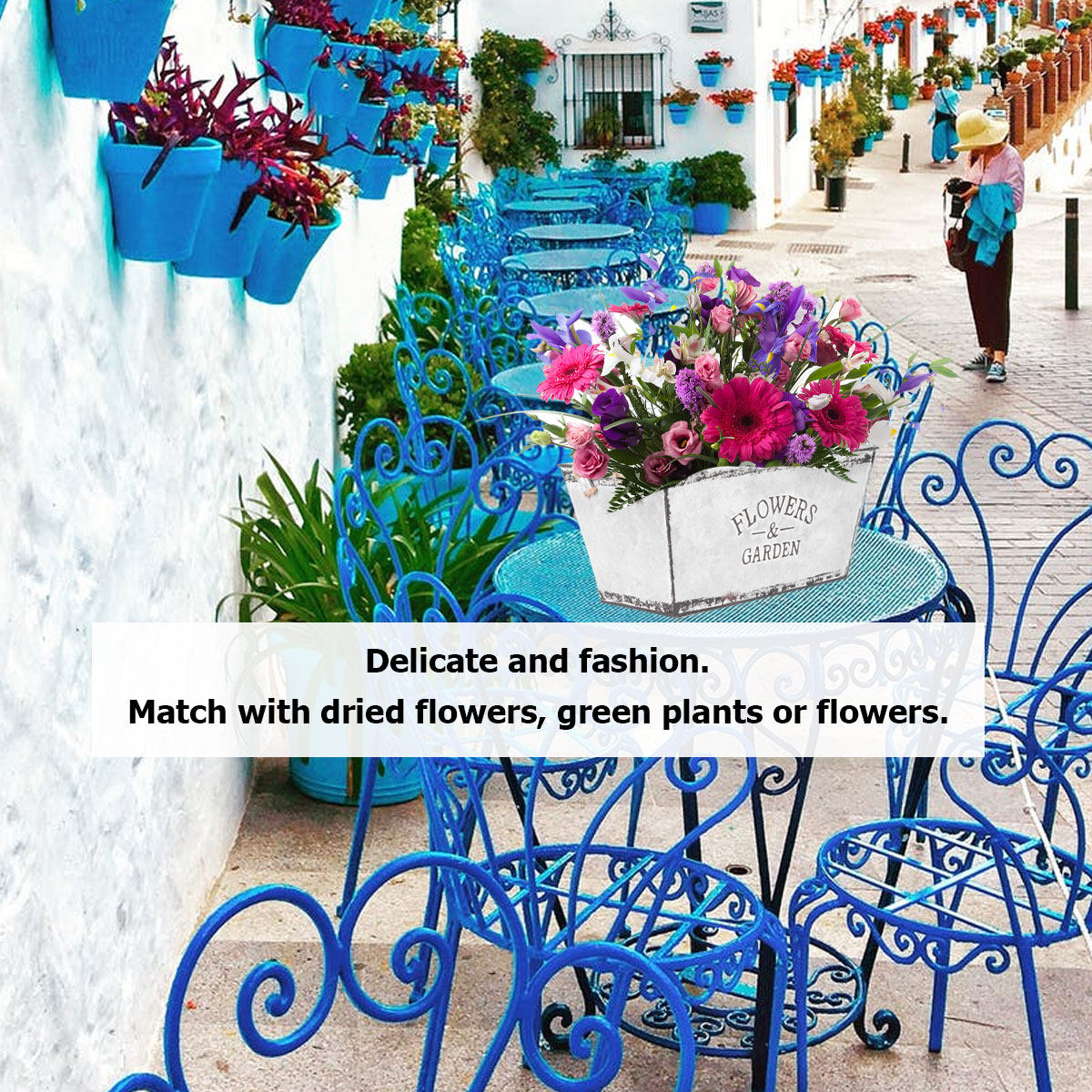 Seau à fleurs en corde de fer  - Home Decor Shop avis et prix