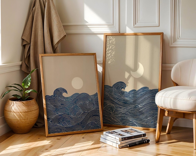 Lot de 2 impressions murales s - Home Decor Japandi Style avis et prix
