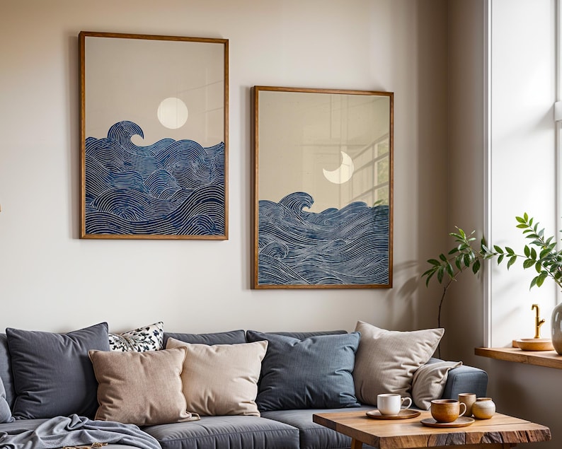 Lot de 2 impressions murales s - Home Decor Japandi Style avis et prix