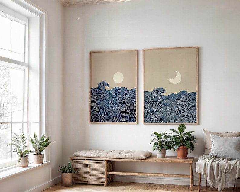 Lot de 2 impressions murales s - Home Decor Japandi Style avis et prix