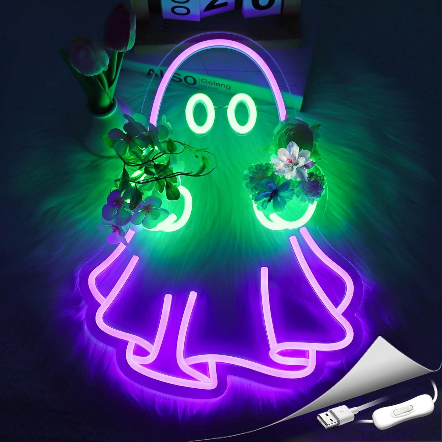 Enseigne néon LED Ghost alimen - Home Decor Shop avis et prix
