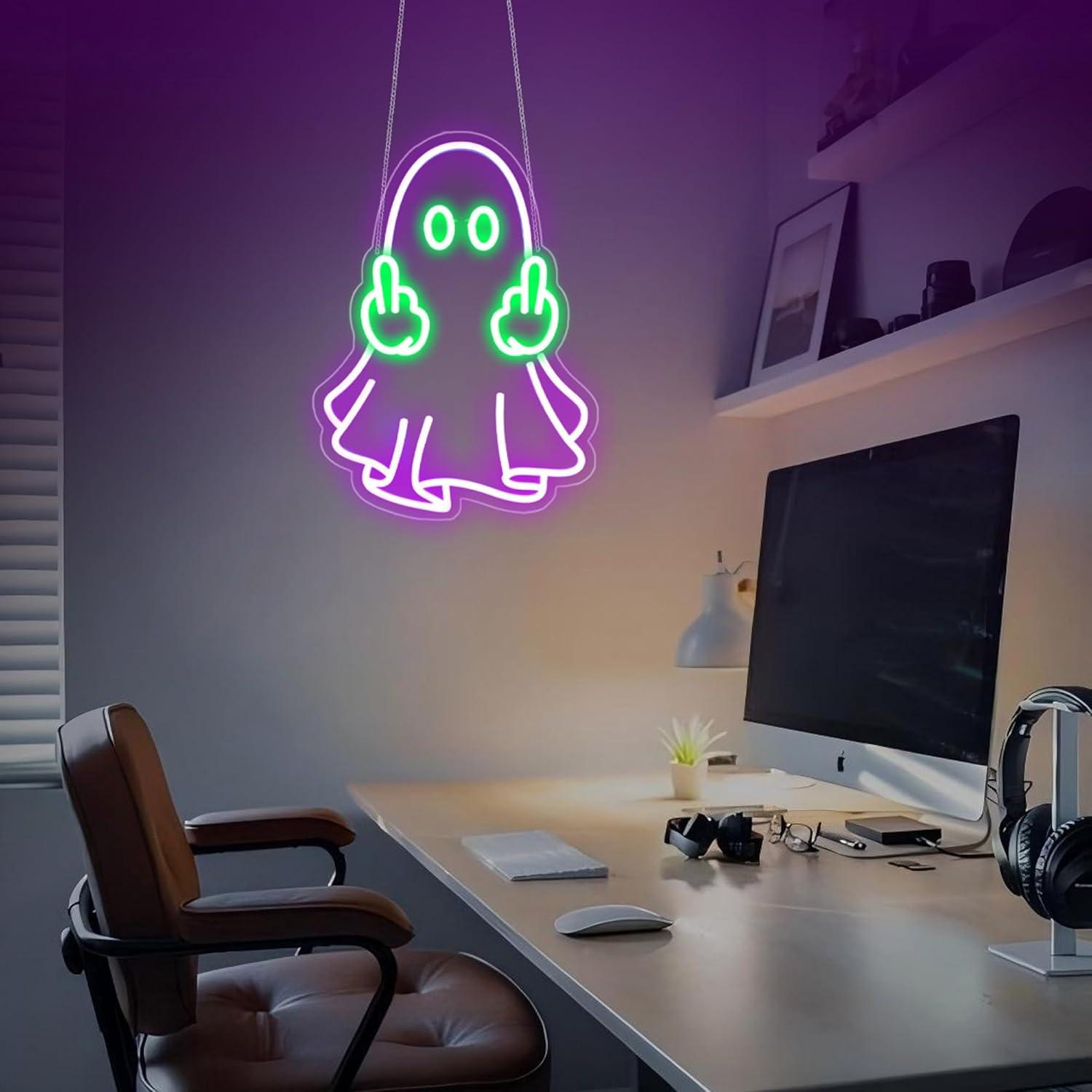 Enseigne néon LED Ghost alimen - Home Decor Shop avis et prix