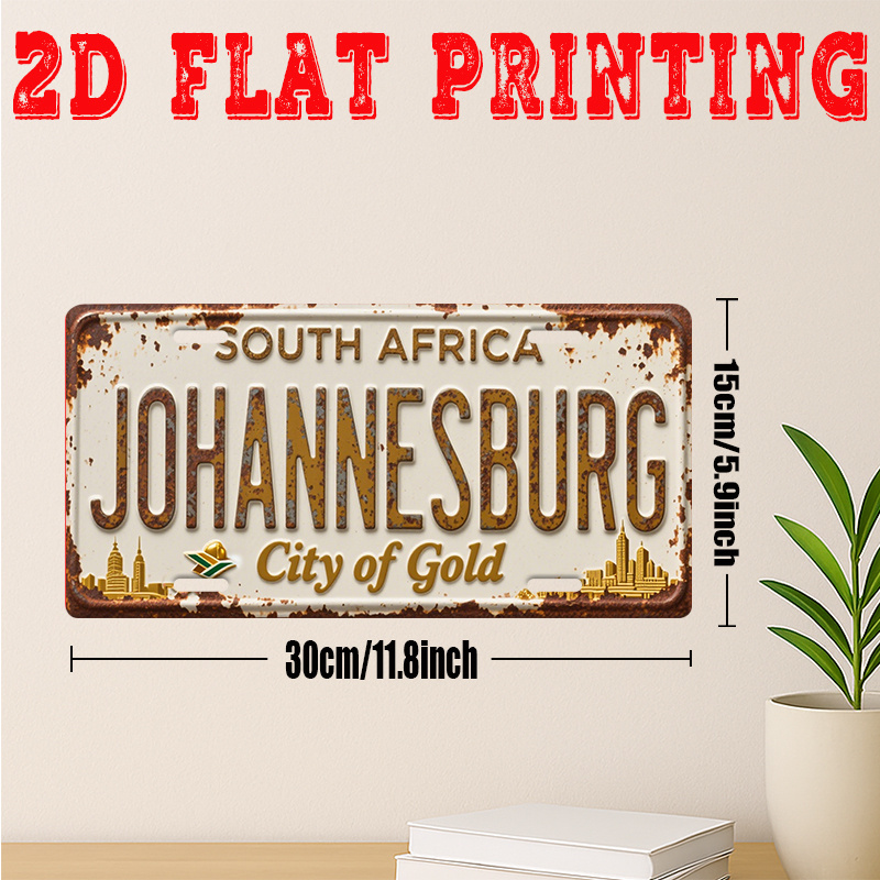 Plaque en métal vintage de la  - Home Decor Johannesburg avis et prix