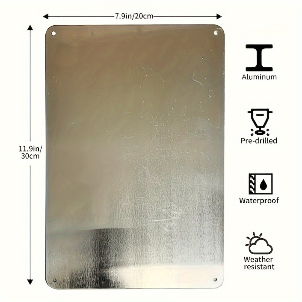 Plaque en aluminium personnali - Home Decor White avis et prix