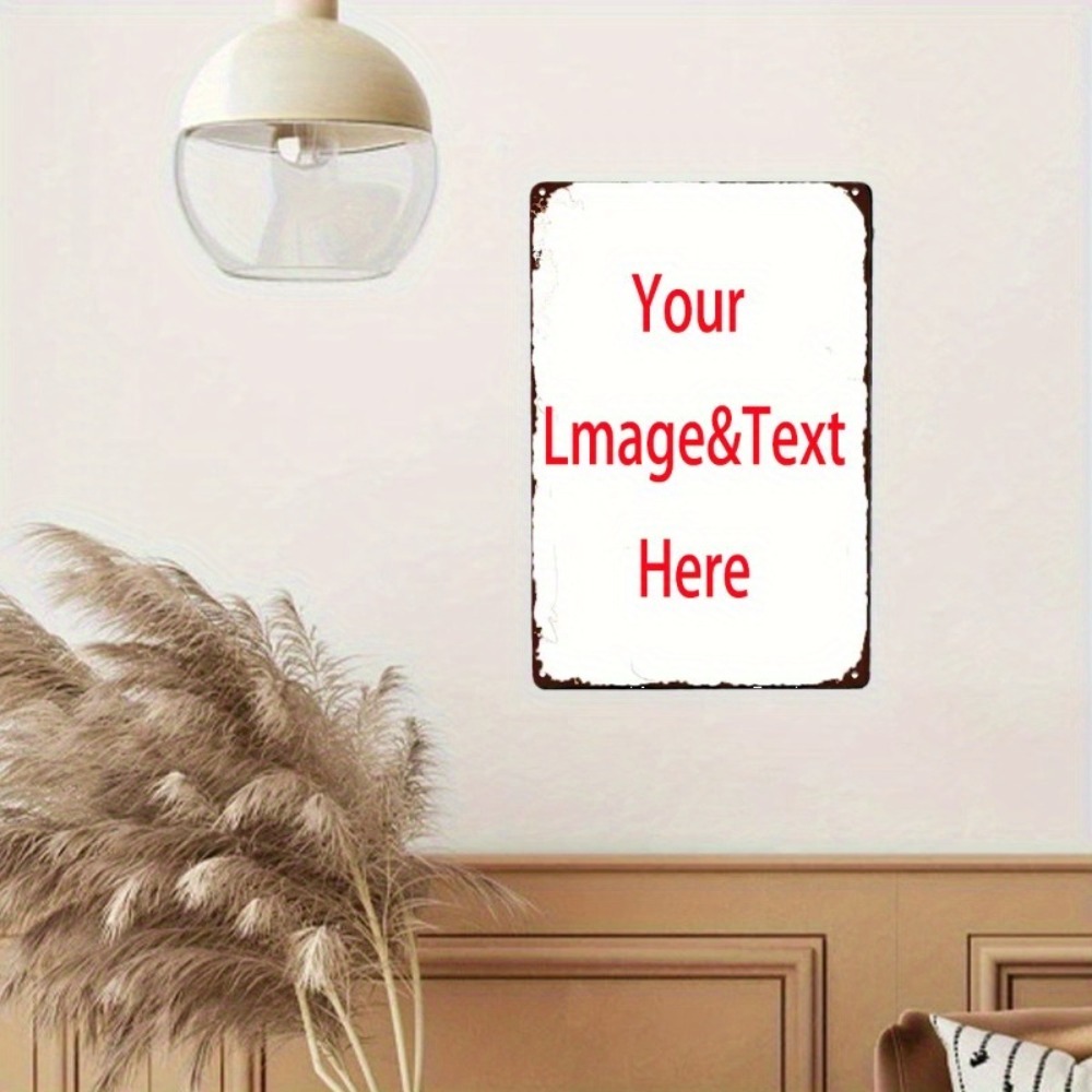 Plaque en aluminium personnali - Home Decor White avis et prix