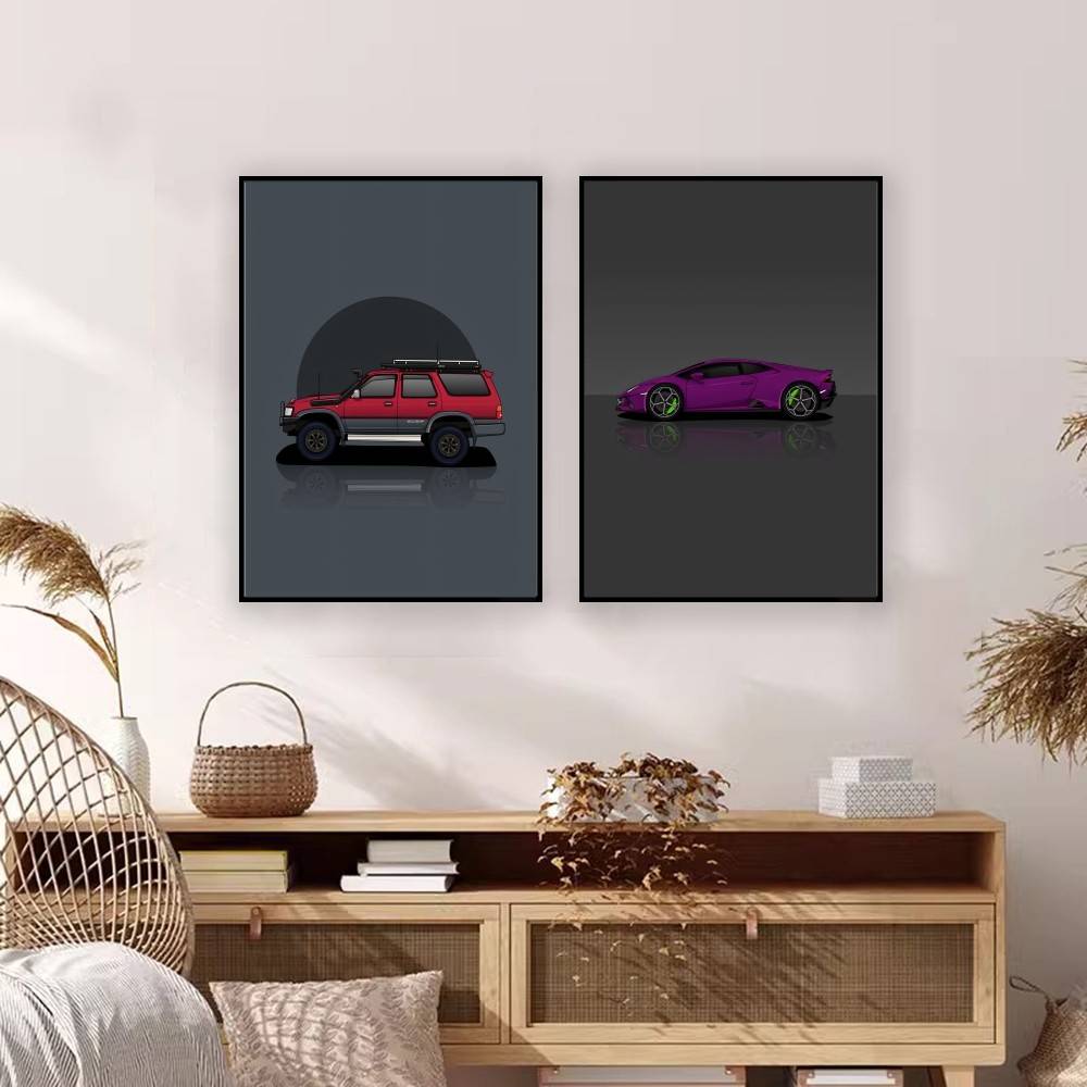 Affiche en papier de voiture S - Home Decor Vector avis et prix