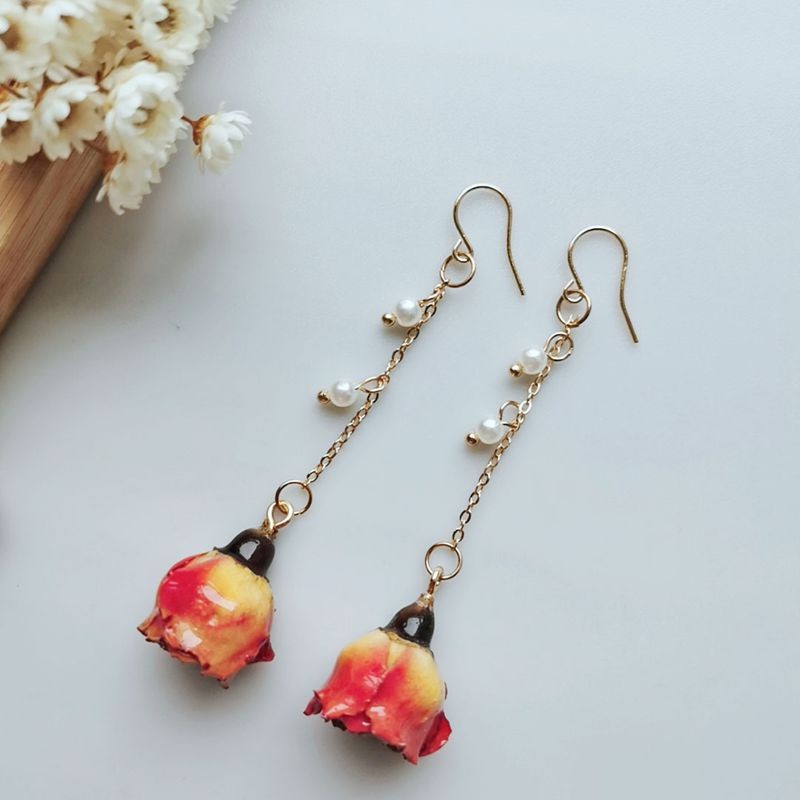Élégantes Boucles d'oreilles l - Dried Flower Bouquet avis et prix