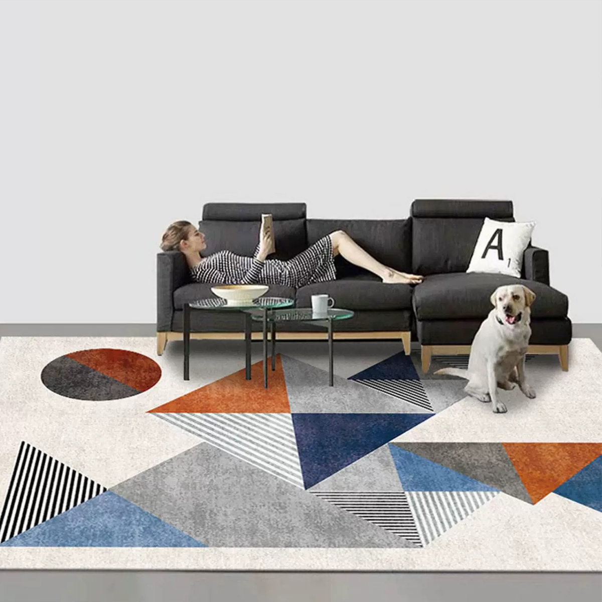 Tapis géométriques abstraits m - Home Decor Game Online avis et prix