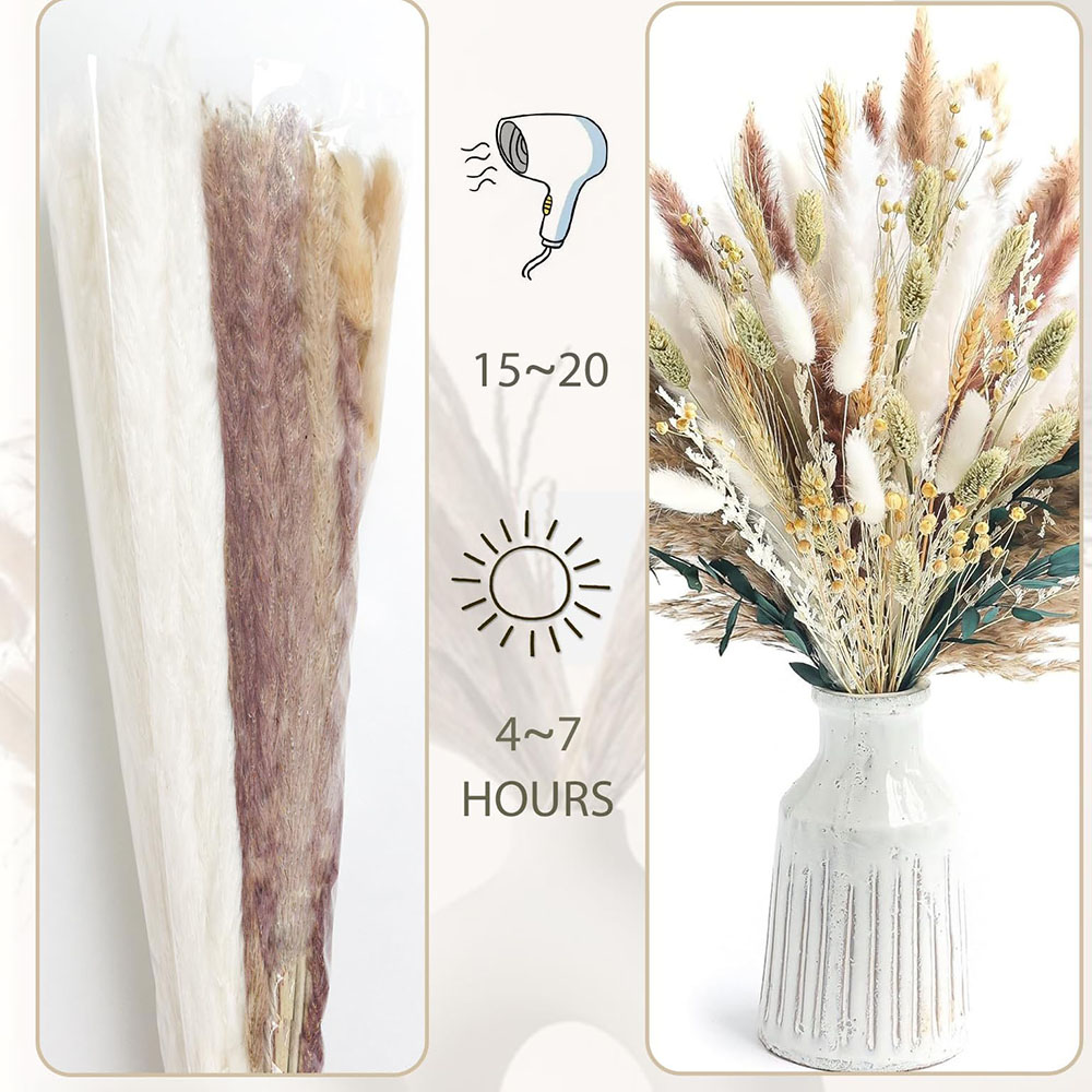 Bouquet d'herbe de Pampa séché - Dried Flower Bouquet avis et prix