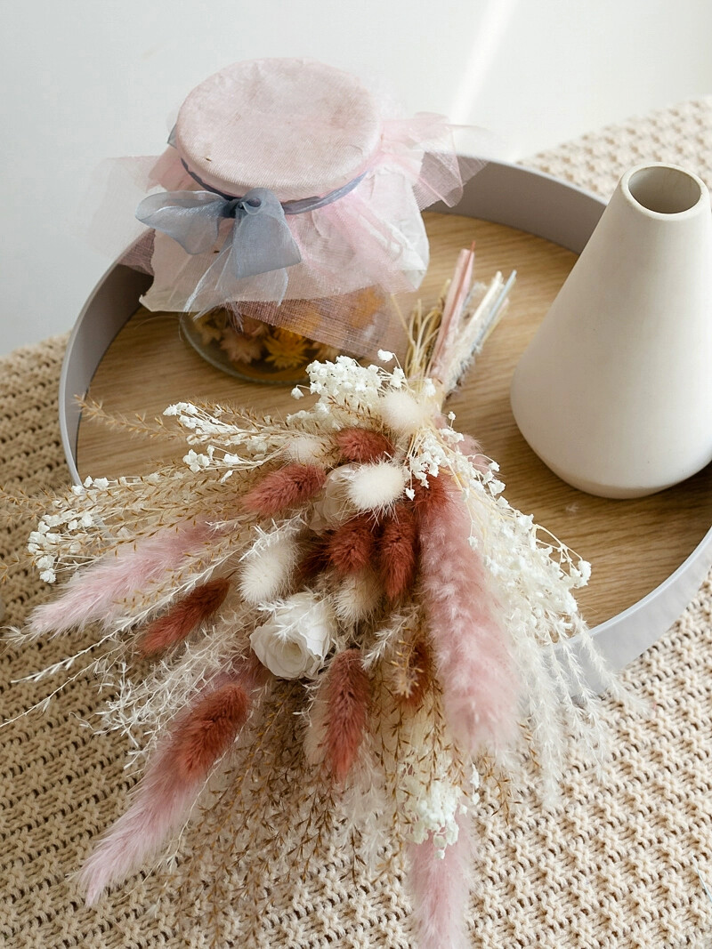 Queue de lapin Rose conservée, - Dried Flower Bouquet avis et prix