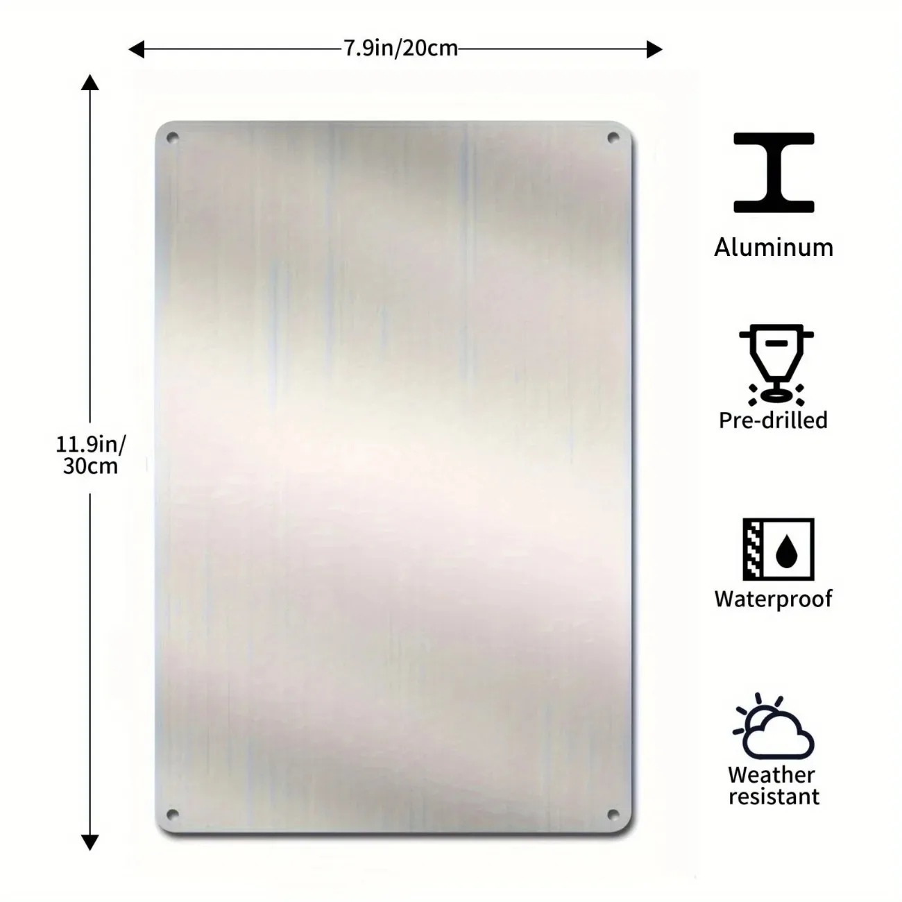 Panneau personnalisé en métal  - Home Decor White avis et prix