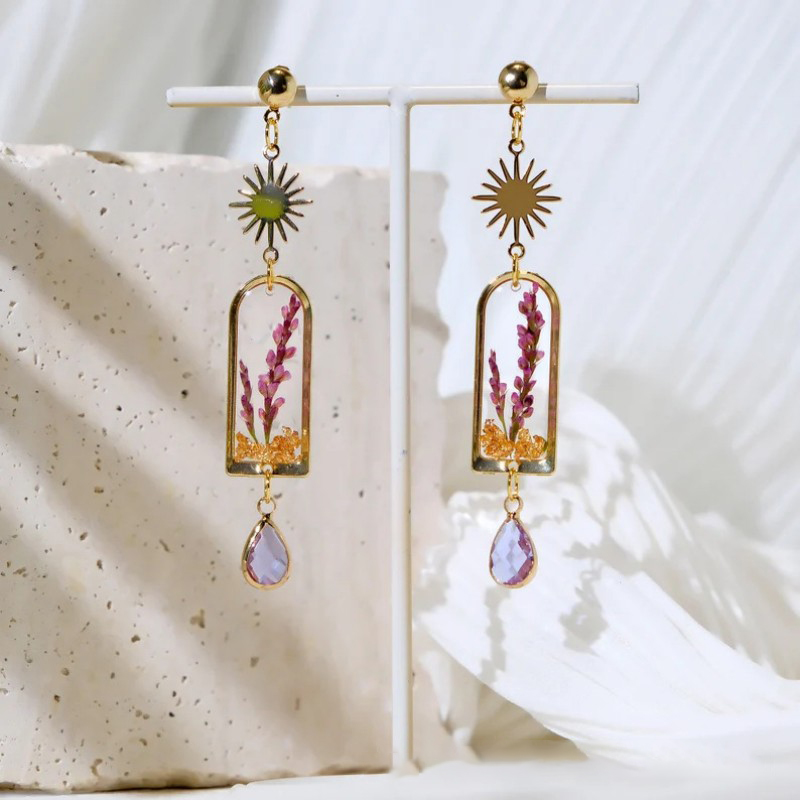 Boucles d'oreilles uniques en  - Dried Flower Bouquet avis et prix
