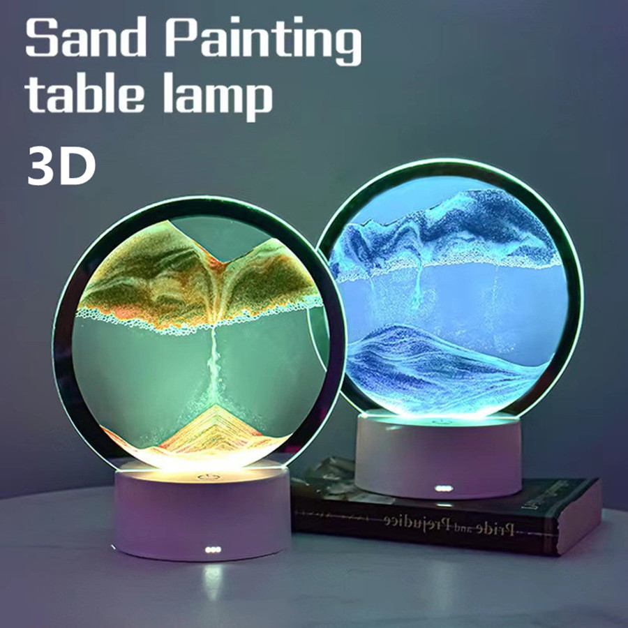 Lampe de sable 3D à LED 16 cou - Sand Art Picture avis et prix