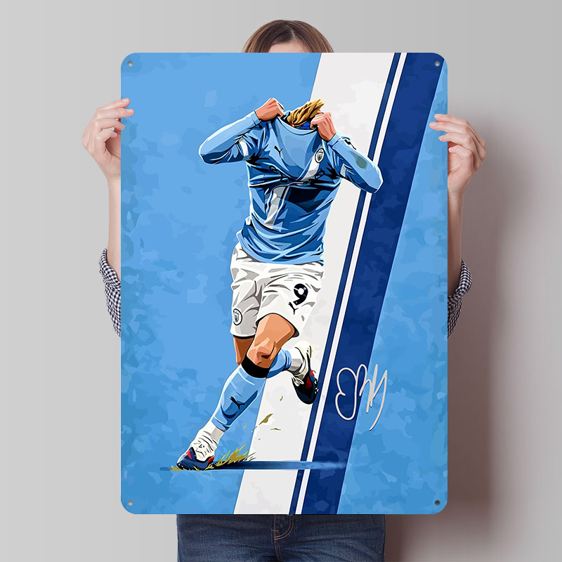 Affiche de football Haaland9 a - Home Decor Vector avis et prix