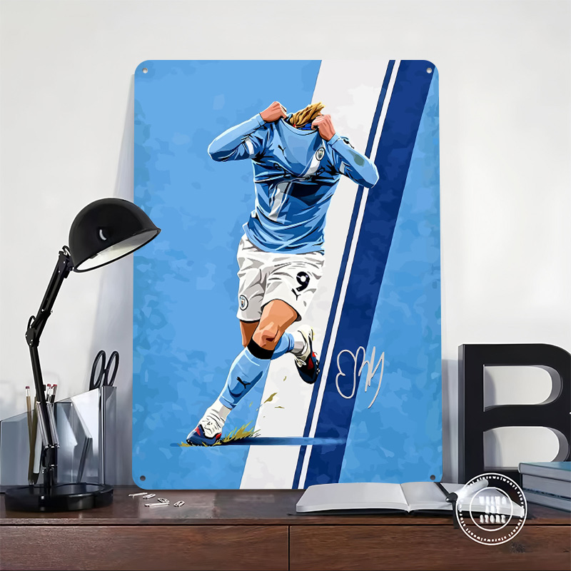 Affiche de football Haaland9 a - Home Decor Vector avis et prix