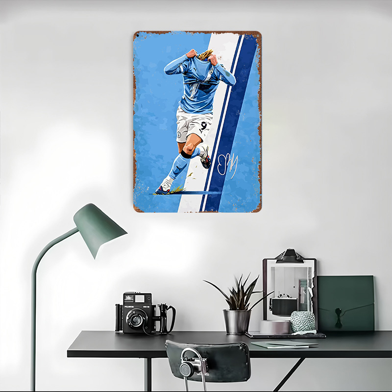 Affiche de football Haaland9 a - Home Decor Vector avis et prix
