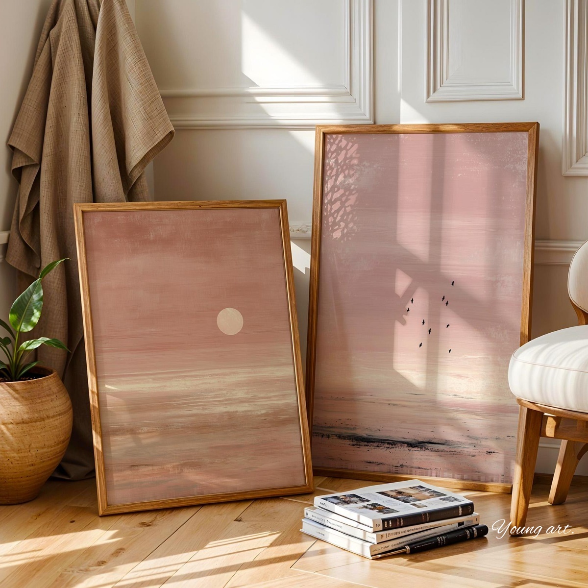 Lot de 2 impressions sur toile - Home Decor Japandi Style avis et prix