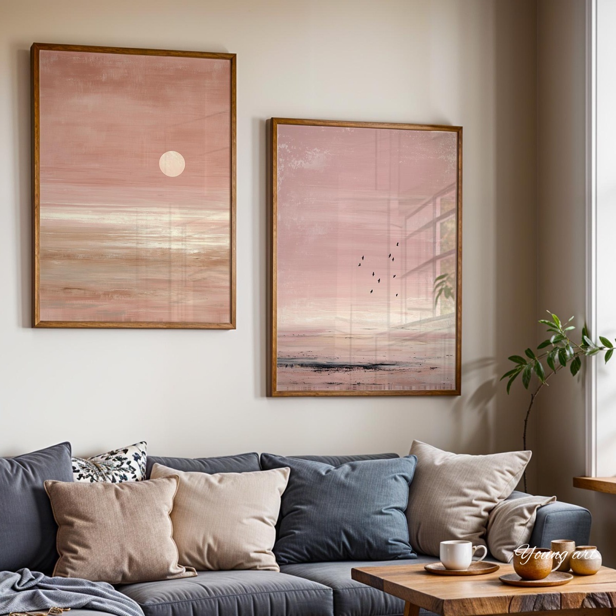Lot de 2 impressions sur toile - Home Decor Japandi Style avis et prix