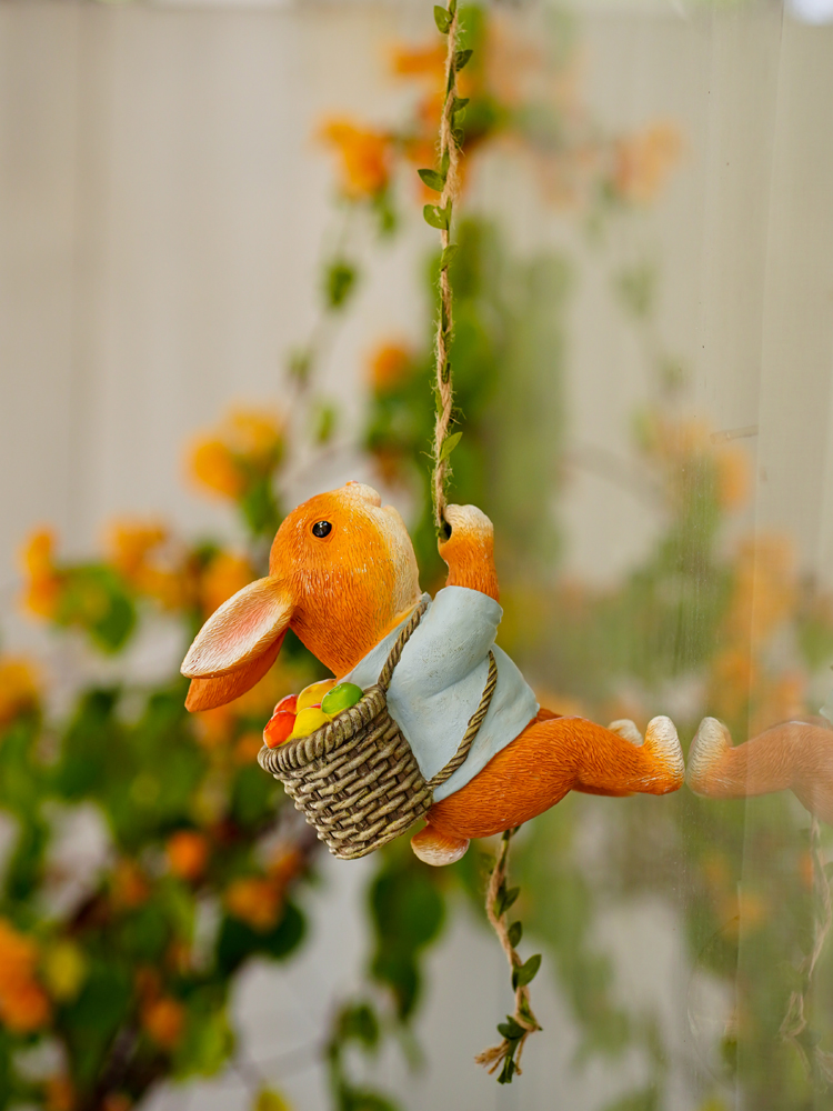 Statue de lapin en résine port - Home Decor Duck avis et prix