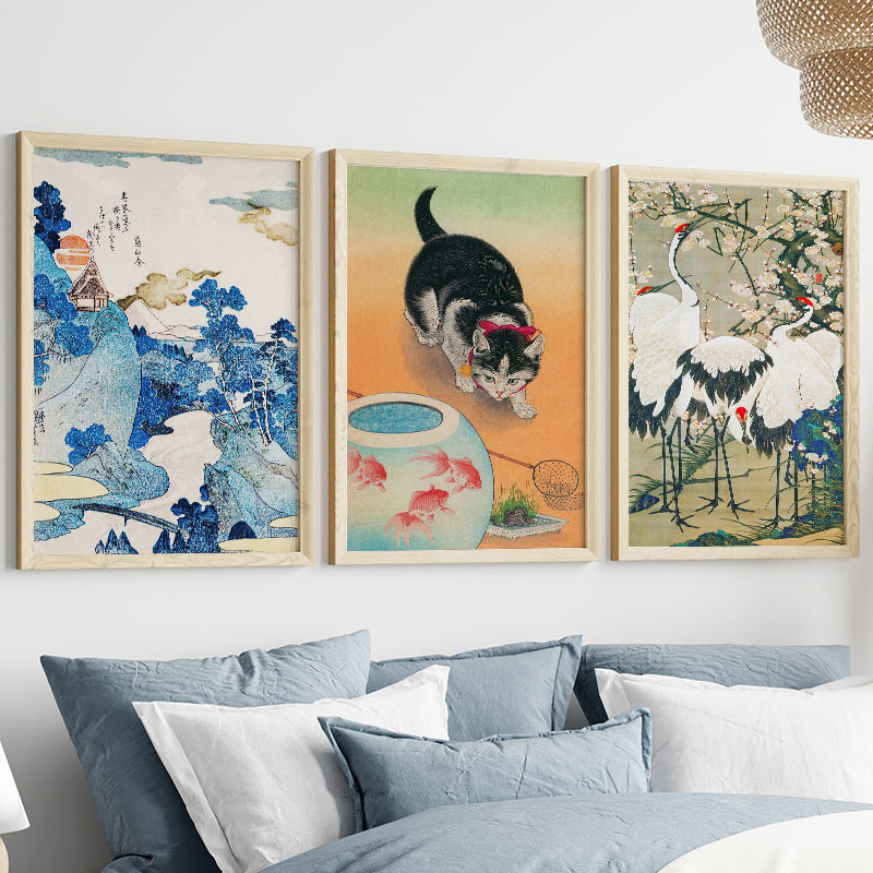 Peinture sur toile japonaise K - Home Decor Interior avis et prix