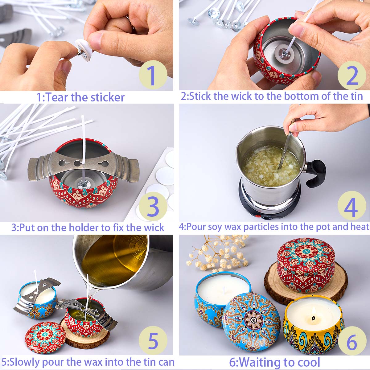 Kit d'outils pour la fabricati - Scented Candle Set avis et prix