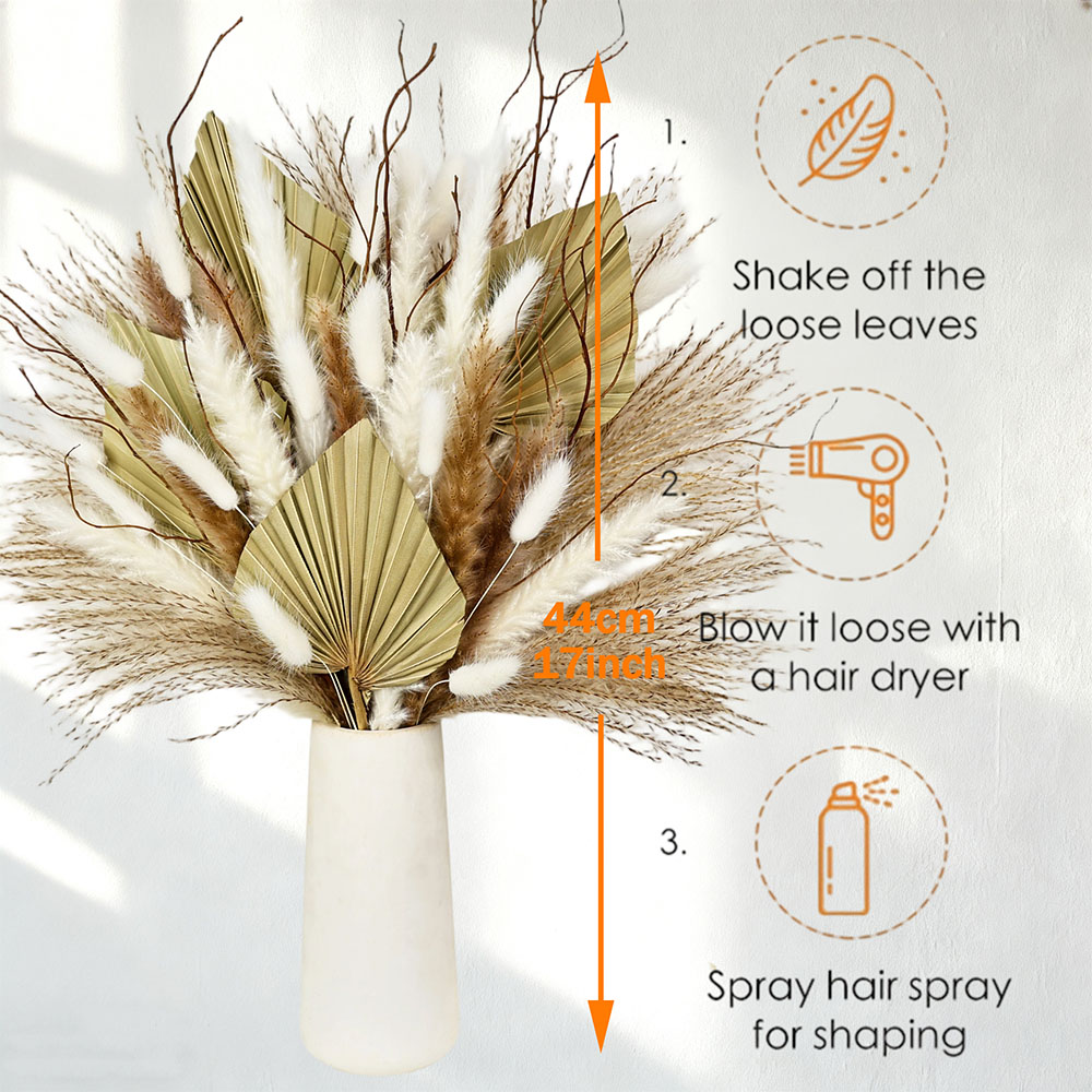 Bouquet de feuilles de palmier - Dried Flower Bouquet avis et prix