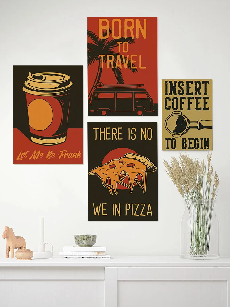 Ensemble d'affiches de café ve - Home Decor Vector avis et prix