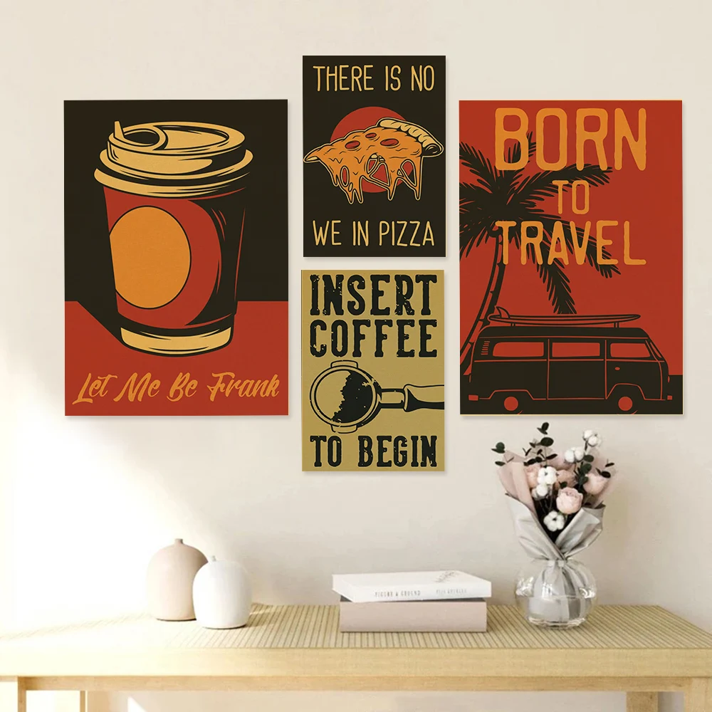 Ensemble d'affiches de café ve - Home Decor Vector avis et prix