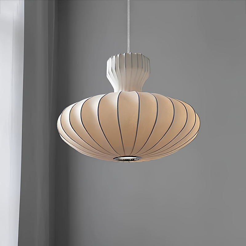 Luminaire suspendu en soie bla - Home Decor Japandi Style avis et prix